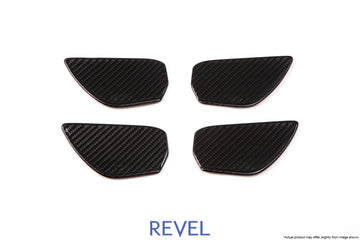 Manijas interiores de moldura de puerta de carbono seco Revel GT (FL/FR/RL/RR) 16-18 Honda Civic - 4 piezas