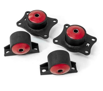 Innovadores bujes 75A con soportes de acero negro Honda S2000 Serie F 00-09 (diferencial trasero con soportes OEM)
