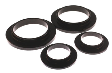 Energy Suspensión 79-04 Ford Mustang SVO Juego de aisladores superiores e inferiores de resorte trasero negro