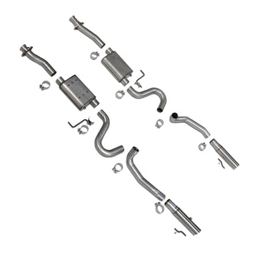 BBK 86-04 Mustang Cat Back Kit Silenciadores Varitune Puntas de acero inoxidable
