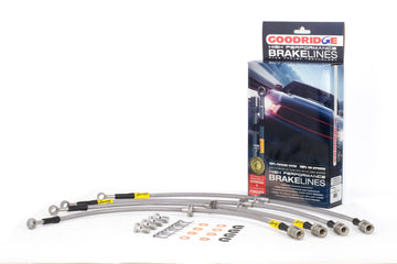 Goodridge 08-14 Subaru Impreza STi con kit de líneas de freno de acero inoxidable con pinzas Brembo