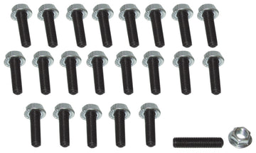 Moroso Honda/Acura/Mazda Rotary/Dodge Neon/Toyota MR2 Kit de pernos de cárter de aceite - 6 mm - Acero - Juego de 22