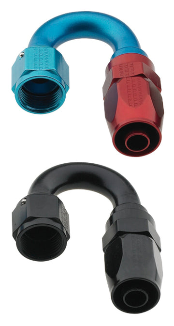 Fragola -4AN x ​​extremo de manguera Pro-Flow de 180 grados - Negro