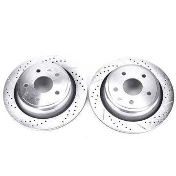 Power Stop 07-09 Chrysler Aspen Rotores traseros perforados y ranurados - Par
