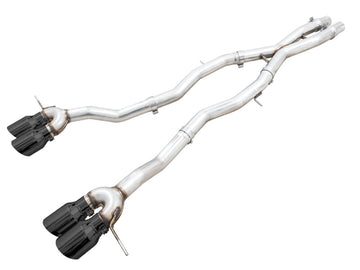 AWE Tuning Track Edition Cat-Back Exhaust for BMW G8X M3/M4 - Diamond Black Tips