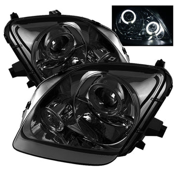 Spyder Honda Prelude 97-01 Proyector Faros delanteros LED Halo Humo Alto H1 Bajo H1 PRO-YD-HP97-HL-SM