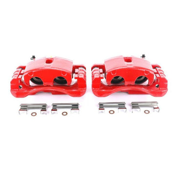 Power Stop 02-06 Cadillac Escalade Pinzas rojas delanteras o traseras con soportes - Par