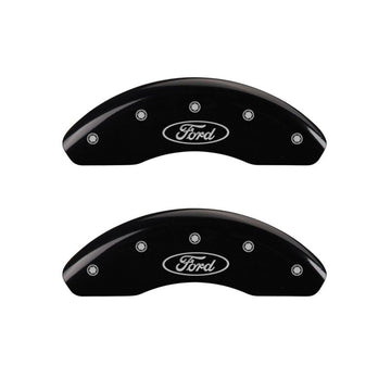 Cubiertas de pinza MGP 4 Grabado Delantero Mustang Grabado Trasero SN95/GT Acabado negro plata ch