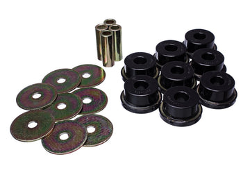 Energy Suspensión 05-09 Subaru Legacy Juego de bujes de bastidor auxiliar trasero - Negro