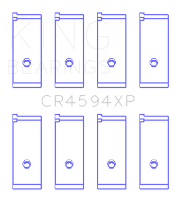 King Engine Bearings Suzuki M16A (Size .026) Connecting Rod Bearings (Set of 4)