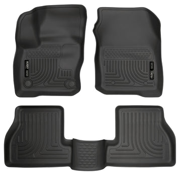 Husky Liners Weatherbeater 2016 Ford Focus RS Revestimientos para el piso del asiento delantero y segundo - Negro