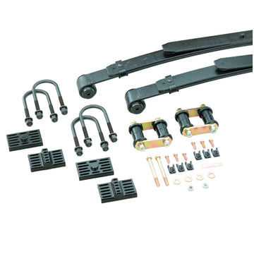 Hotchkis 70-81 GM F-Body Resortes de hoja de caída de 1 1/2 pulgada con grilletes y herrajes