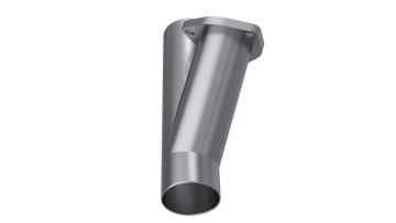 Tubo en Y con corte de escape QTEC soldado de 2,5 pulgadas QTP