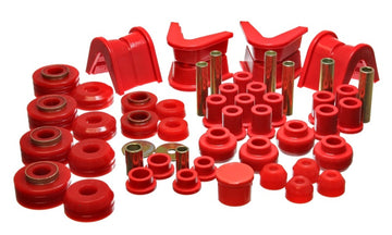 Energy Suspensión 73-79 Ford F-150 Pickup 4WD Juego de bujes maestros Hyper-flex rojos