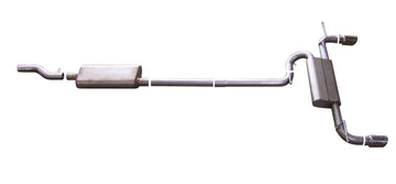 Gibson 07-14 Ford Edge SE 3.5L 2.5in Escape dividido doble con respaldo de gato - Aluminizado