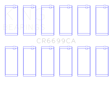King Engine Bearings Dodge Cummins B-Series L6 (Size Standard) Connecting Rod Bearing Set