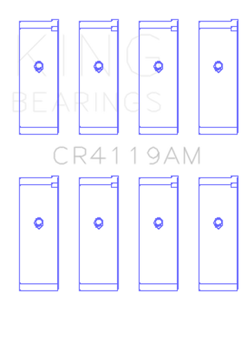 King Engine Bearings Mitsubishi 4G93 (Size STD) Performance Rod Bearing Set