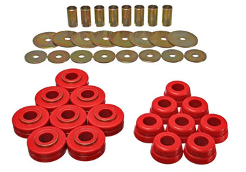 Juego de soportes de carrocería rojos Nissan/Datsun con suspensión energética