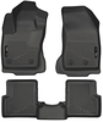 Husky Liners 2015 Jeep Renegade Weatherbeater Revestimientos de piso delantero y segunda fila negros