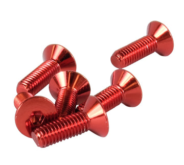 Kit de actualización de tornillos para volante NRG (cónico) - Rojo