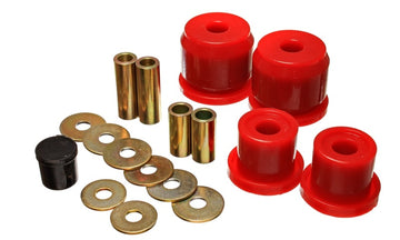 Energy Suspensión 00-09 Honda S2000 Juego de bujes de portador de diferencial trasero rojo