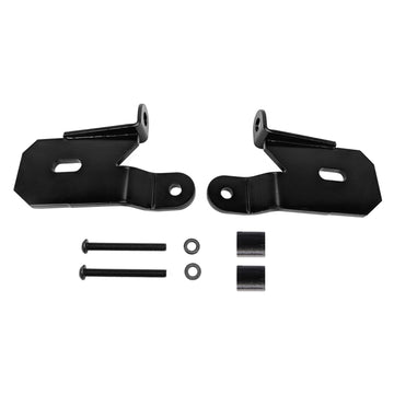 KC HiLiTES 18-19 Jeep Wrangler JL Juego de soportes de montaje de luz de pilar A (par) - Negro