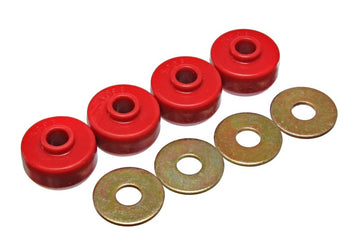 Energy Suspensión 84-96 Chevy Corvette Cojines de resorte rojos para juego de bujes de resorte de hoja trasera