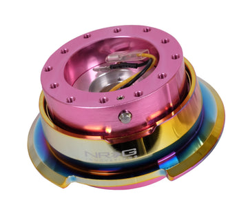 NRG Quick Release Gen 2.8 - Cuerpo rosa / Anillo neocromo