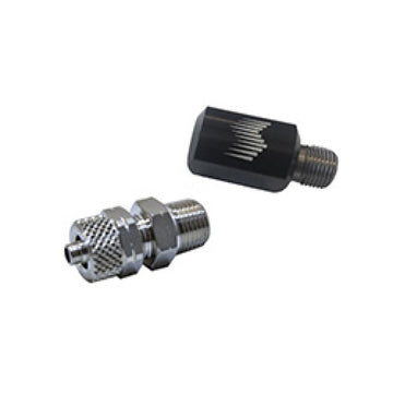 Soporte de boquilla de 90 grados Snow Performance (tubo de 1/8 pulg. NPT a 1/4 pulg. OD), negro