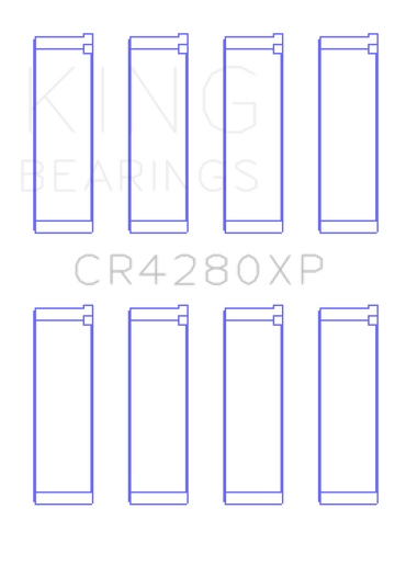 King Engine Bearings Subaru WRX/STi EJ20/EJ22/EJ25 48mm Rod (Size +.025) Performance Rod Bearing Set