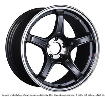SSR GTX03 18x9.5 5x100 38mm Rueda de grafito negro compensada