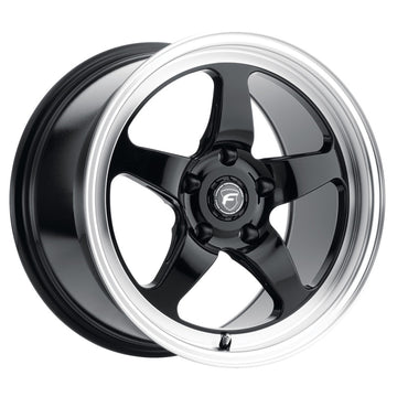 Rueda Forgestar D5 18x5.0 / 5x115 BP / ET-37 / 1.5in BS en negro brillante