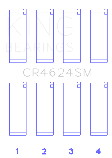 King Engine Bearings Hyundai G4KE/G4KC Rod Bearings (Set of 4) - Size +.25mm