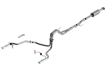 Borla F-150 2021 5.0L 4dr CC SB EC STB Lariat/KR/Platinum/LTD 3/2.25 SRE Cat-Back ATAK CHR Puntas