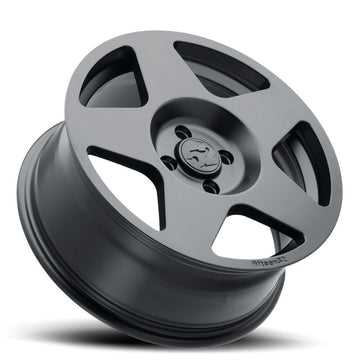 quince52 Tarmac 17x7.5 4x108 42mm ET 63.4mm Rueda negra de asfalto con orificio central