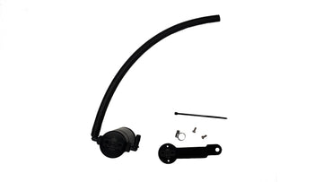 J&amp;L 17-22 Honda CRV 1.5L Turbo Separador de aceite del lado del pasajero 3.0 - Negro anodizado