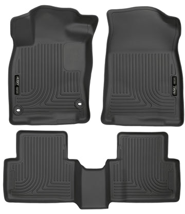 Husky Liners 2016 Honda Civic (4DR) WeatherBeater Combo Revestimientos de piso negros