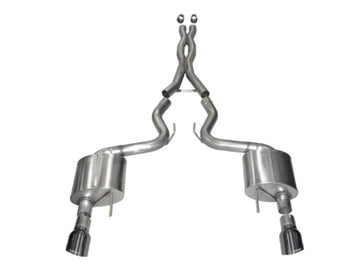 Corsa 15-17 Ford Mustang GT Coupe 5.0L 3 pulgadas Xtreme Cat-Back Escape doble salida trasera con puntas de metal pistola