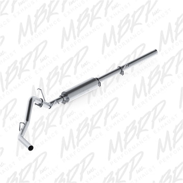 MBRP 2009-2013 Chev/GMC 1500 4.8/5.3L (excepto cama de 8 pies) Escape de un solo lado con respaldo de gato Serie AL P