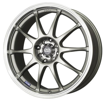 Enkei J10 16x7 5x100/114.3 38mm Offset 72.62mm Diámetro de diámetro Rueda de pintura plateada
