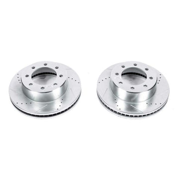 Power Stop 09-10 Dodge Ram 2500 Rotores perforados y ranurados Front Evolution - Par