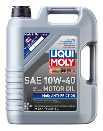 LIQUI MOLY 5L MoS2 Anti-Friction Motor Oil 10W40