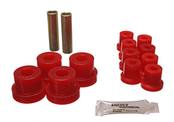 Juego de casquillos de resorte Energy Suspension Jeep - Rojo