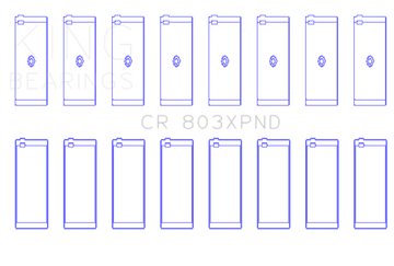 King Engine Bearings Chevrolet SBC 265ci/283ci/327ci Performance Rod Bearing Set