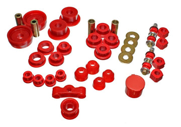 Energy Suspensión 84-87 Honda Civic/CRX Juego de bujes maestros Hyper-Flex rojos