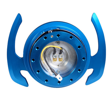 Kit de liberación rápida NRG Gen 4.0 - Cuerpo azul / Anillo azul con asas