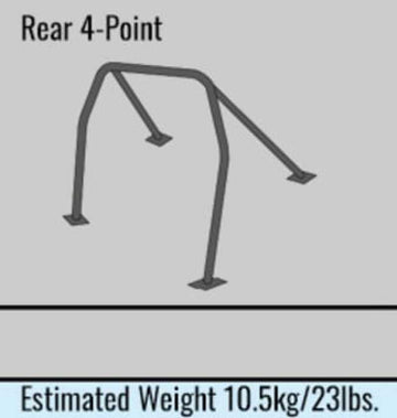 Cusco Acura Integra R Roll Cage 4 Pt Rear 4 Pass Chromoly *Excl Sunroof Models* (S/O / No Cancel)