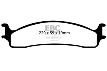 EBC 06-11 Dodge Ram 1500 Mega Cab 2WD Pastillas de freno delanteras extra resistentes