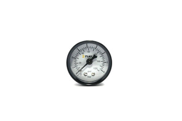 Medidor de presión de combustible Fuelab de 1,5 pulgadas - EFI - Rango 0-120 PSI (escala de doble barra/PSI)