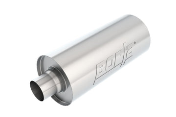 Silenciador de carreras de acero inoxidable con entrada/salida de 2,5 pulgadas de rendimiento universal Borla